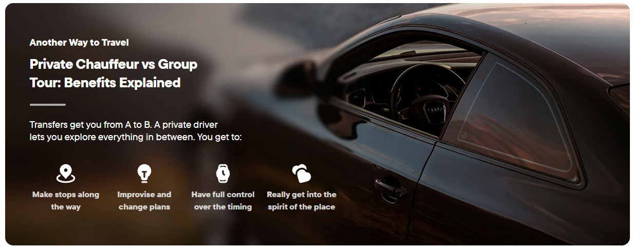 Private Chauffeur versus Group Tour benefits with Kiwitaxi